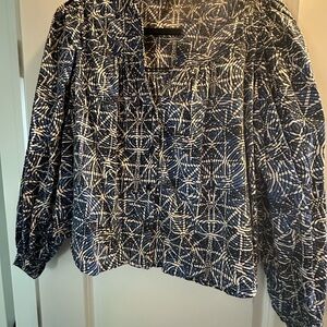 Maje Cotik print blouse